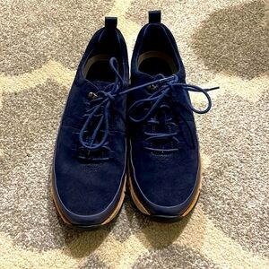 Cole Haan Zerogrand Mens Size 111.5 Blue Suede sneaker.  Style C28469